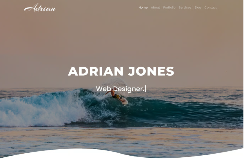 Ocean website preview