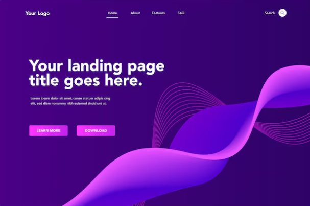 Neon Landing website preview
